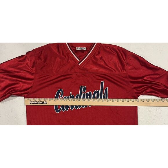 Vintage St Louis Cardinals Jersey Mens Large Red Blue Lee Sport MLB Adult - Picture 7 of 9